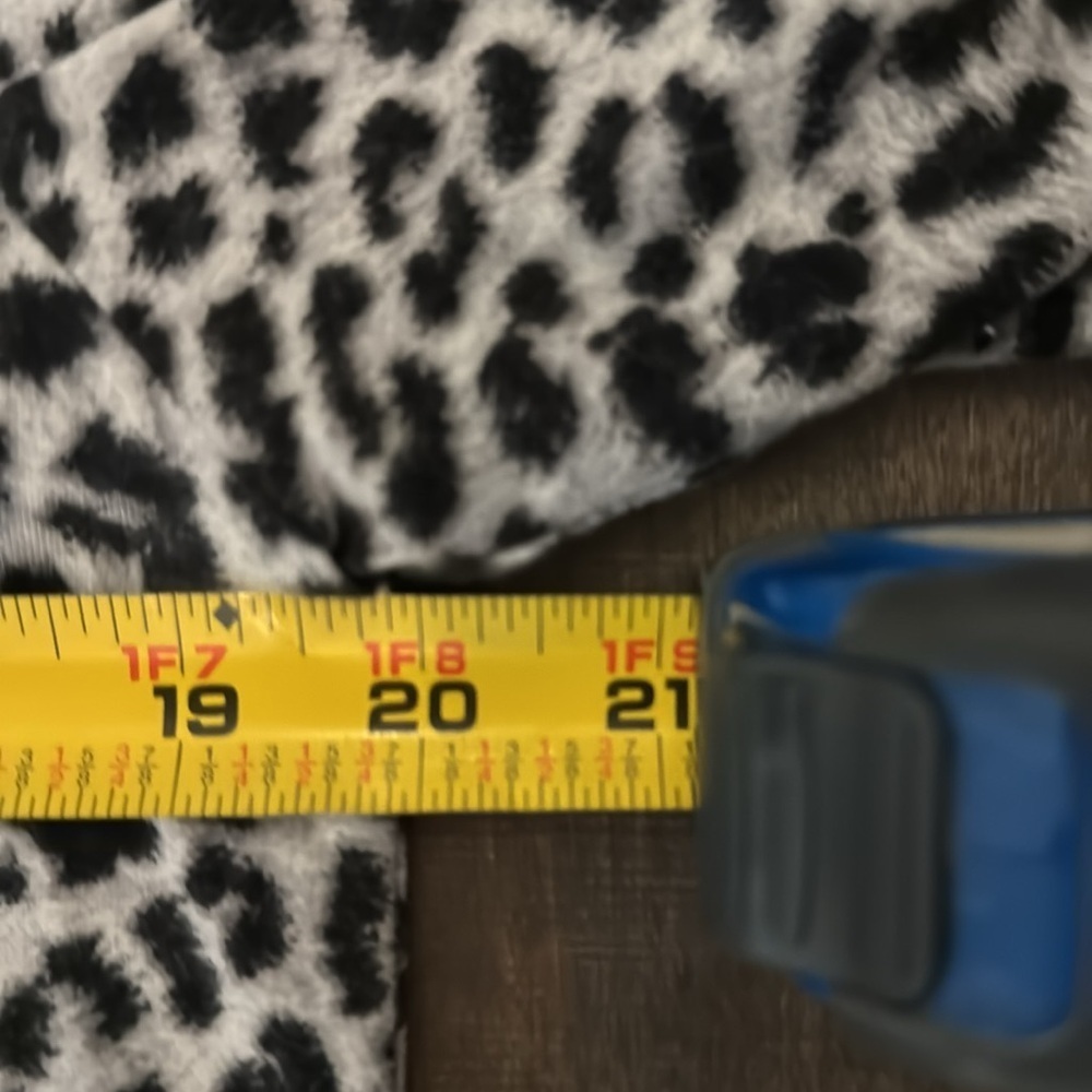 Soma Leopard Print Sleepshirt Nightgown Soft Lounge Dress Gray Black Size M - Picture 11 of 12